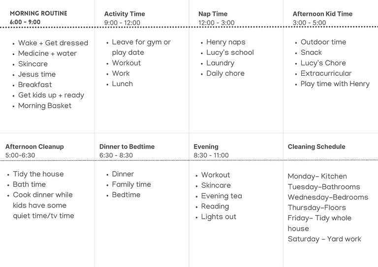 block schedule